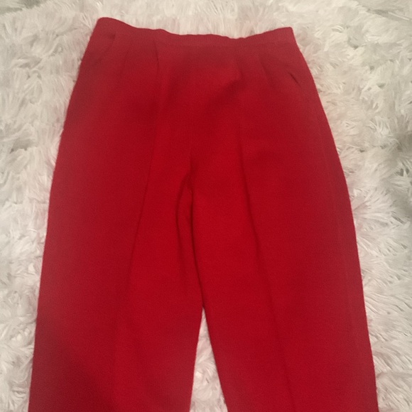 St. John Knit Red Pants - Picture 2 of 6